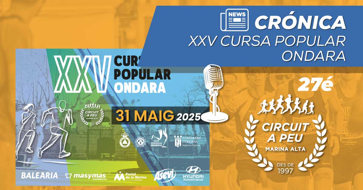 ANDRÉS MACÍAS Y MONICA PASCUAL VENCEDORES INEDITOS EN LA XXV CURSA POPULAR ONDARA–