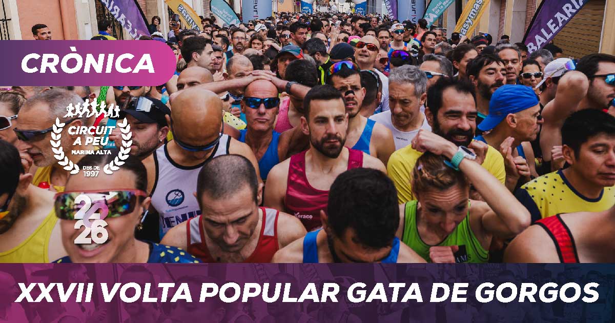 Gata de Gorgos cursa popular circuit a peu 2026